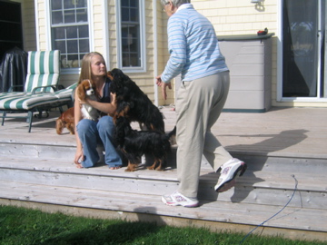 Me and Casey at a friend's house.